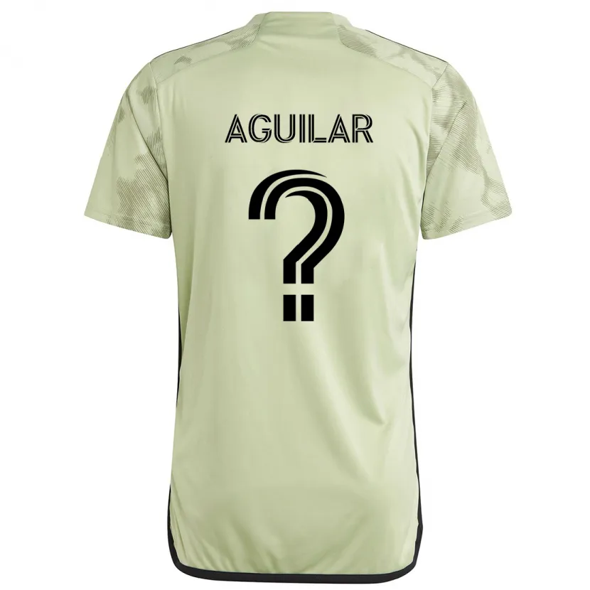 Danxen Femme Maillot Adrián Aguilar #0 Vert Clair Tenues Extérieur 2024/25 T-Shirt