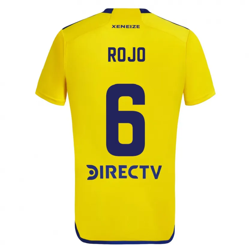 Danxen Femme Maillot Marcos Rojo #6 Jaune Bleu Tenues Extérieur 2024/25 T-Shirt