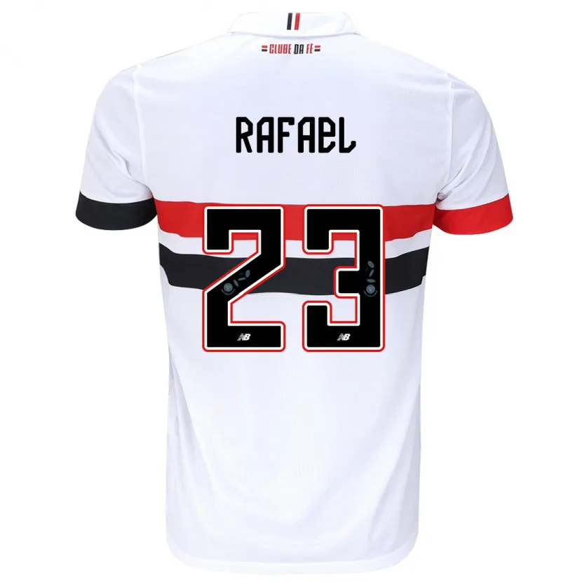 Danxen Enfant Maillot Rafael #23 Blanc Rouge Noir Tenues Domicile 2024/25 T-Shirt