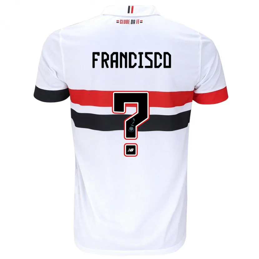 Danxen Enfant Maillot Ryan Francisco #0 Blanc Rouge Noir Tenues Domicile 2024/25 T-Shirt