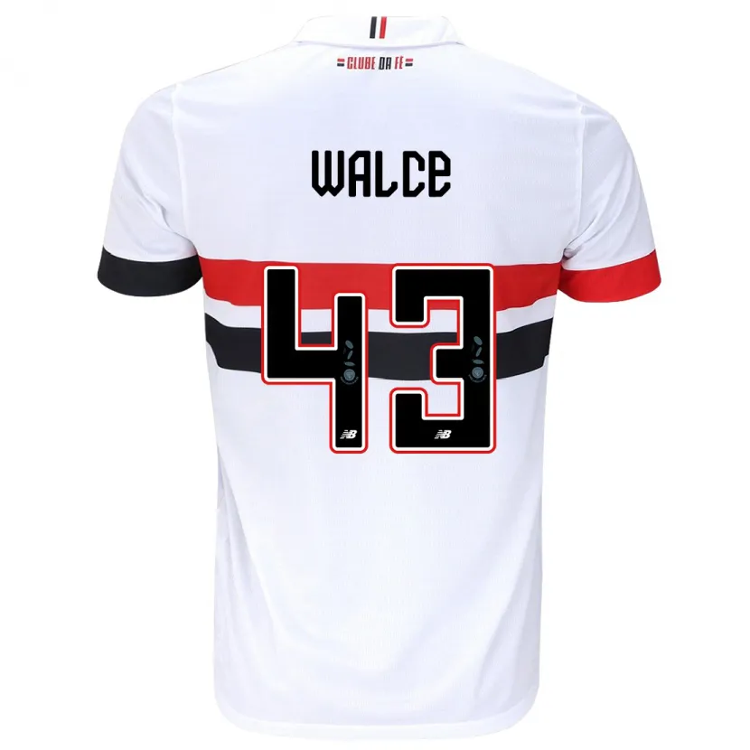 Danxen Enfant Maillot Walce #43 Blanc Rouge Noir Tenues Domicile 2024/25 T-Shirt