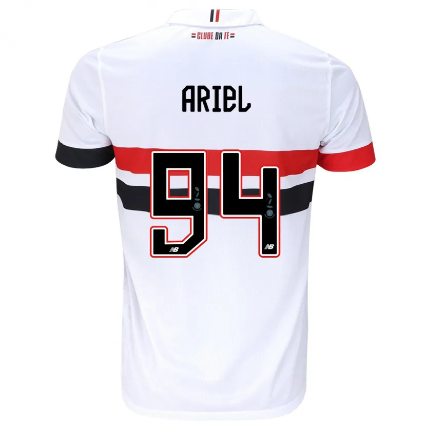 Danxen Enfant Maillot Ariel #94 Blanc Rouge Noir Tenues Domicile 2024/25 T-Shirt