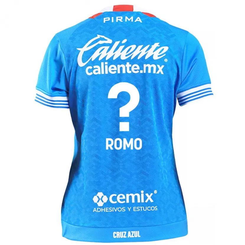 Danxen Enfant Maillot Luis Romo #0 Bleu Ciel Tenues Domicile 2024/25 T-Shirt