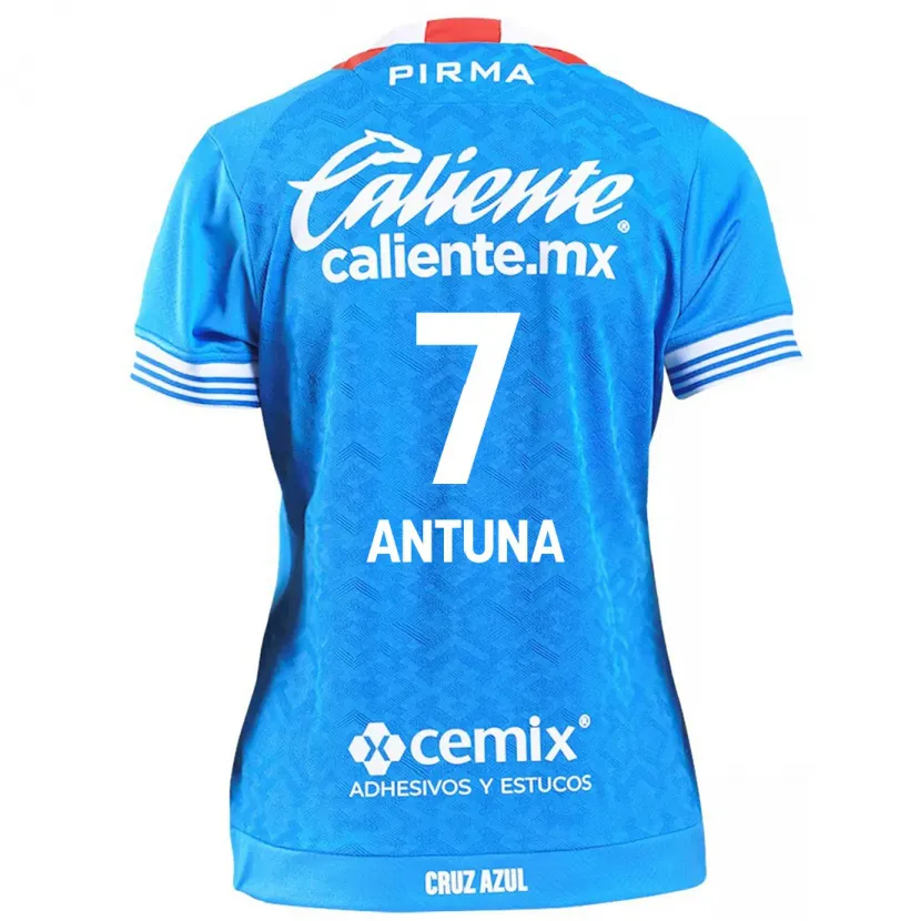 Danxen Enfant Maillot Uriel Antuna #7 Bleu Ciel Tenues Domicile 2024/25 T-Shirt