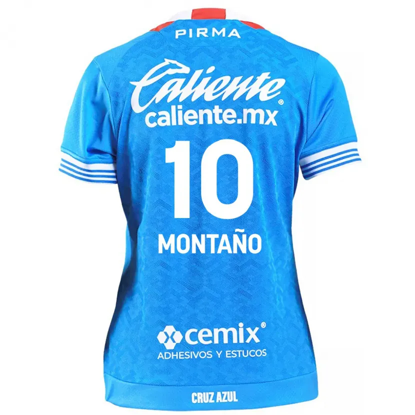 Danxen Enfant Maillot Andrés Montaño #10 Bleu Ciel Tenues Domicile 2024/25 T-Shirt