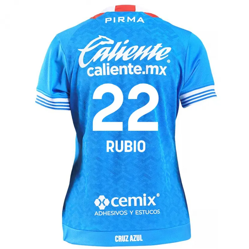 Danxen Enfant Maillot Raymundo Rubio #22 Bleu Ciel Tenues Domicile 2024/25 T-Shirt