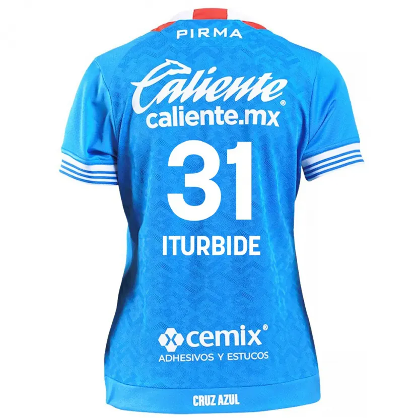 Danxen Enfant Maillot Luis Iturbide #31 Bleu Ciel Tenues Domicile 2024/25 T-Shirt