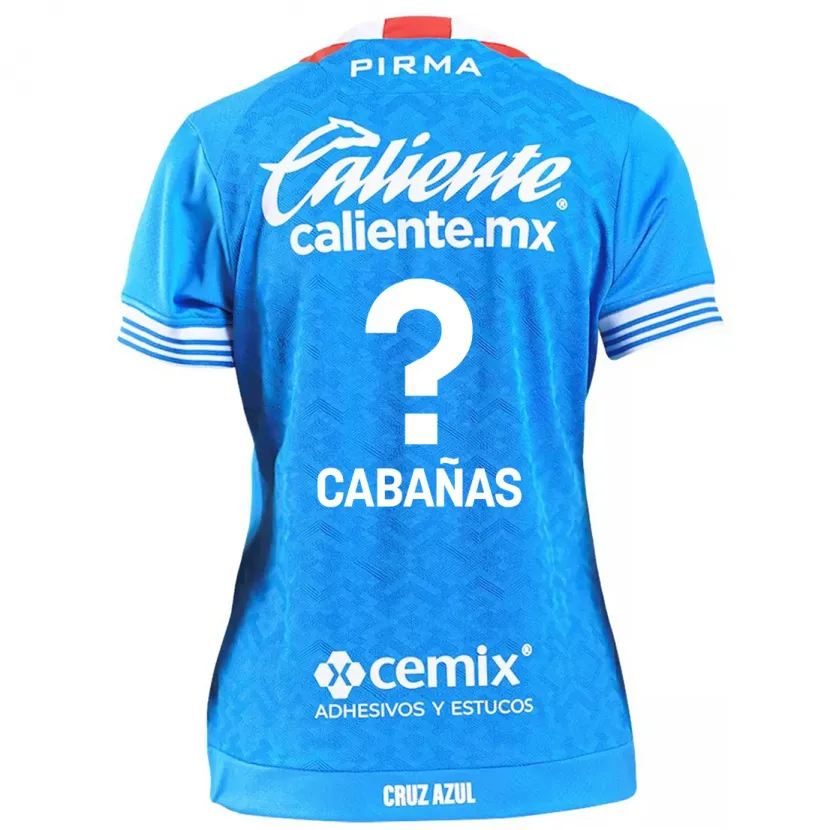 Danxen Enfant Maillot Alfredo Cabañas #0 Bleu Ciel Tenues Domicile 2024/25 T-Shirt