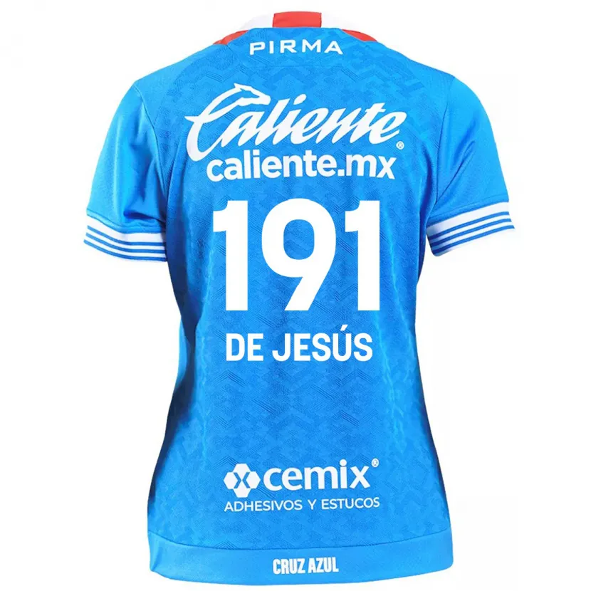 Danxen Enfant Maillot Luis De Jesús #191 Bleu Ciel Tenues Domicile 2024/25 T-Shirt