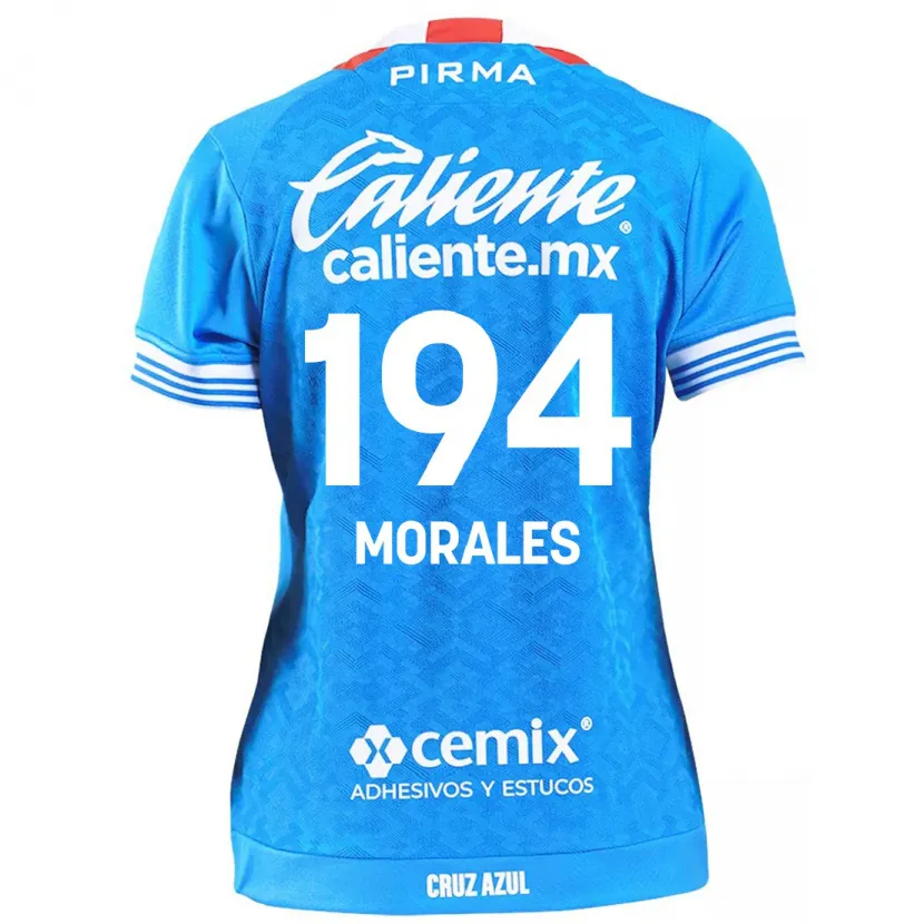 Danxen Enfant Maillot Amaury Morales #194 Bleu Ciel Tenues Domicile 2024/25 T-Shirt