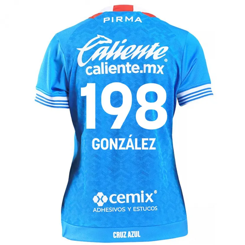 Danxen Enfant Maillot Kenneth González #198 Bleu Ciel Tenues Domicile 2024/25 T-Shirt