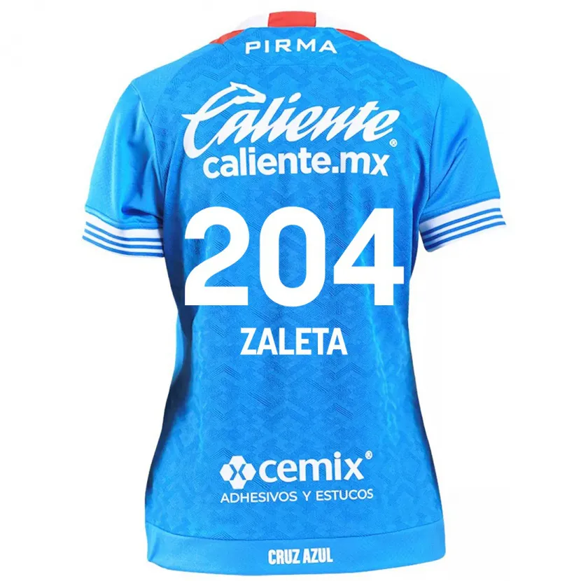 Danxen Enfant Maillot Mauro Zaleta #204 Bleu Ciel Tenues Domicile 2024/25 T-Shirt