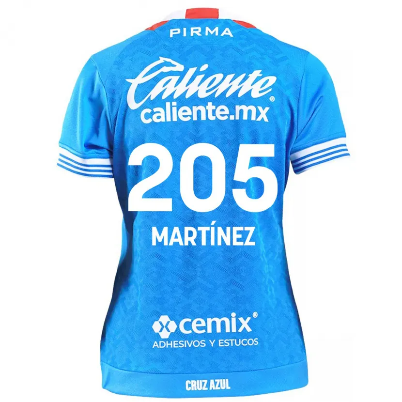 Danxen Enfant Maillot César Martínez #205 Bleu Ciel Tenues Domicile 2024/25 T-Shirt