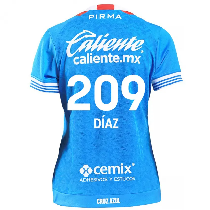 Danxen Enfant Maillot Josué Díaz #209 Bleu Ciel Tenues Domicile 2024/25 T-Shirt