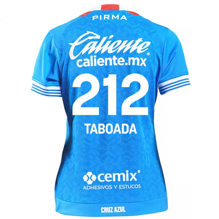 Danxen Enfant Maillot Víctor Taboada #212 Bleu Ciel Tenues Domicile 2024/25 T-Shirt