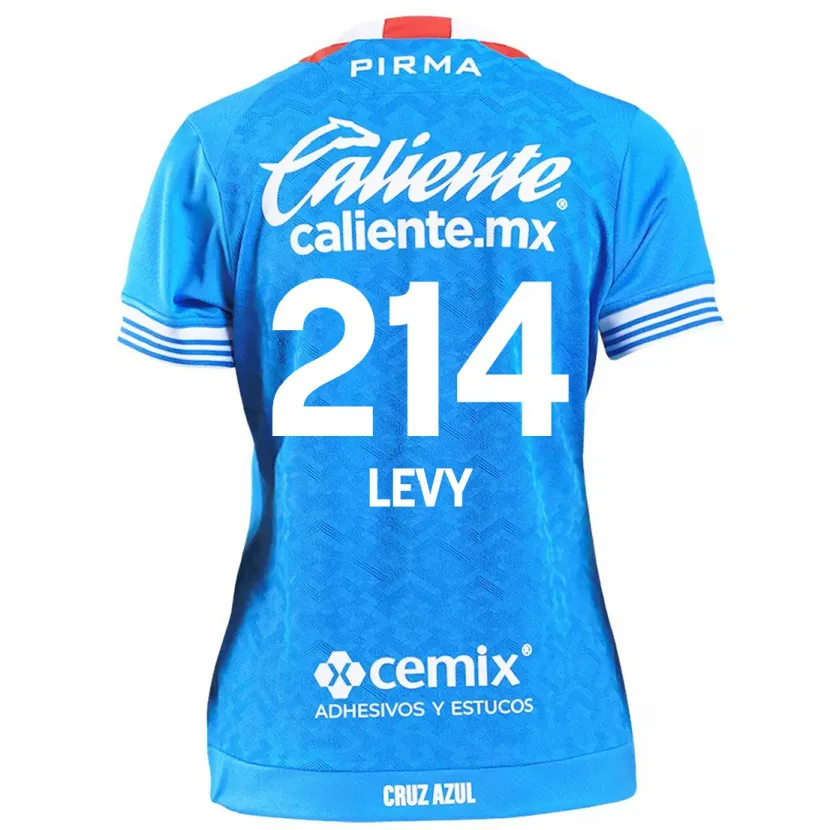 Danxen Enfant Maillot Mateo Levy #214 Bleu Ciel Tenues Domicile 2024/25 T-Shirt