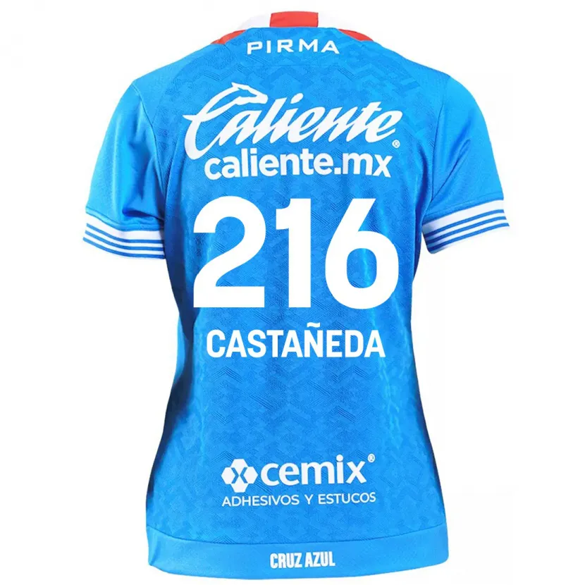 Danxen Enfant Maillot Ian Castañeda #216 Bleu Ciel Tenues Domicile 2024/25 T-Shirt