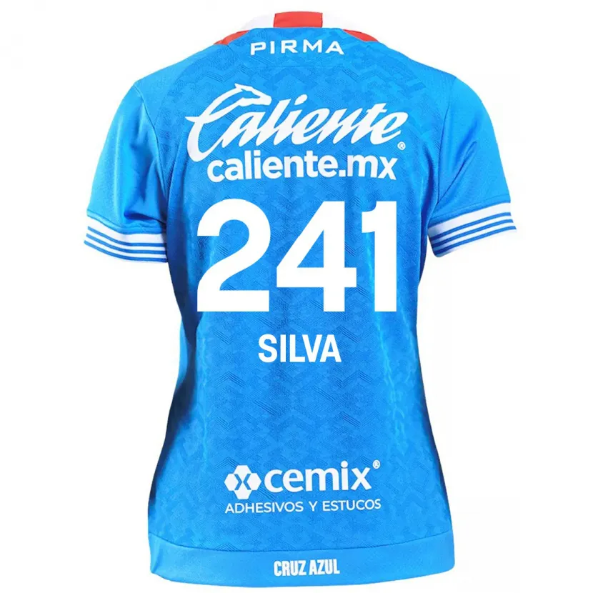 Danxen Enfant Maillot Iván Silva #241 Bleu Ciel Tenues Domicile 2024/25 T-Shirt