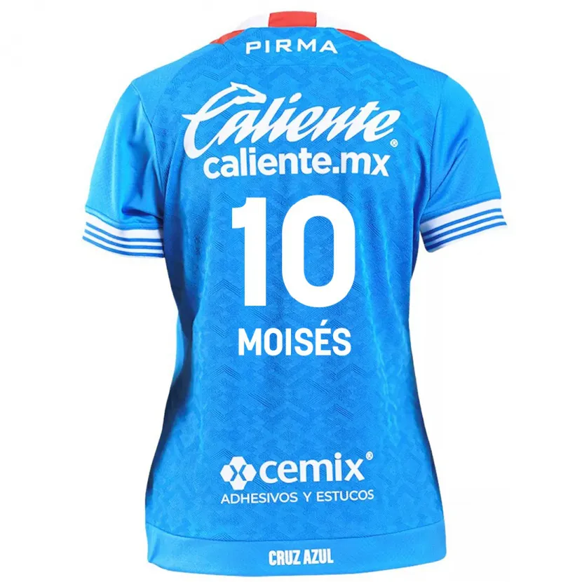 Danxen Enfant Maillot Moisés Vieira #10 Bleu Ciel Tenues Domicile 2024/25 T-Shirt