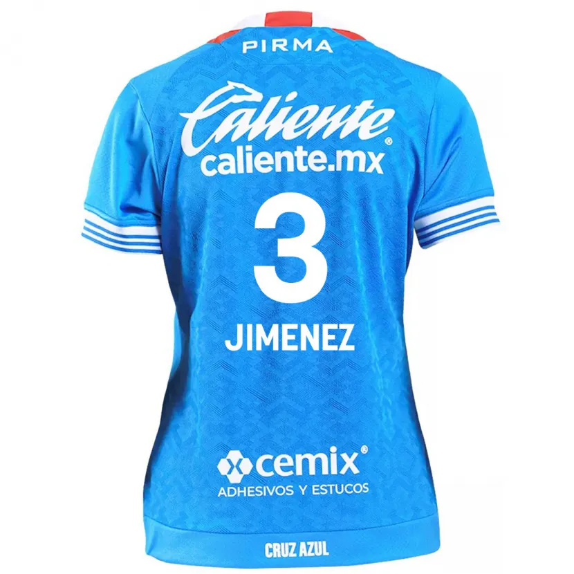 Danxen Enfant Maillot Jaiber Jimenez #3 Bleu Ciel Tenues Domicile 2024/25 T-Shirt