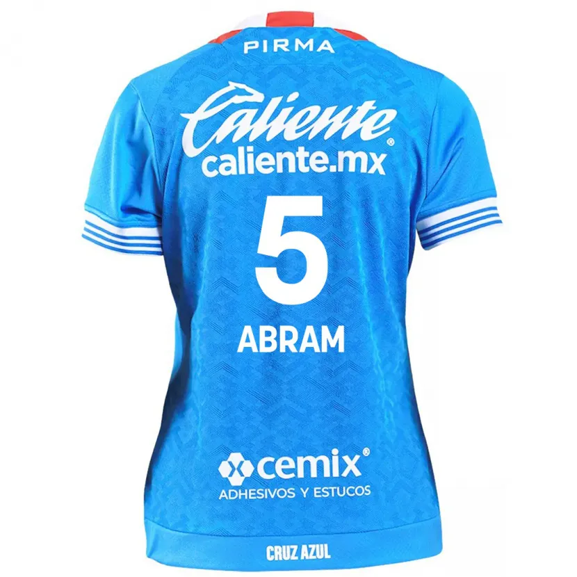 Danxen Enfant Maillot Luis Abram #5 Bleu Ciel Tenues Domicile 2024/25 T-Shirt