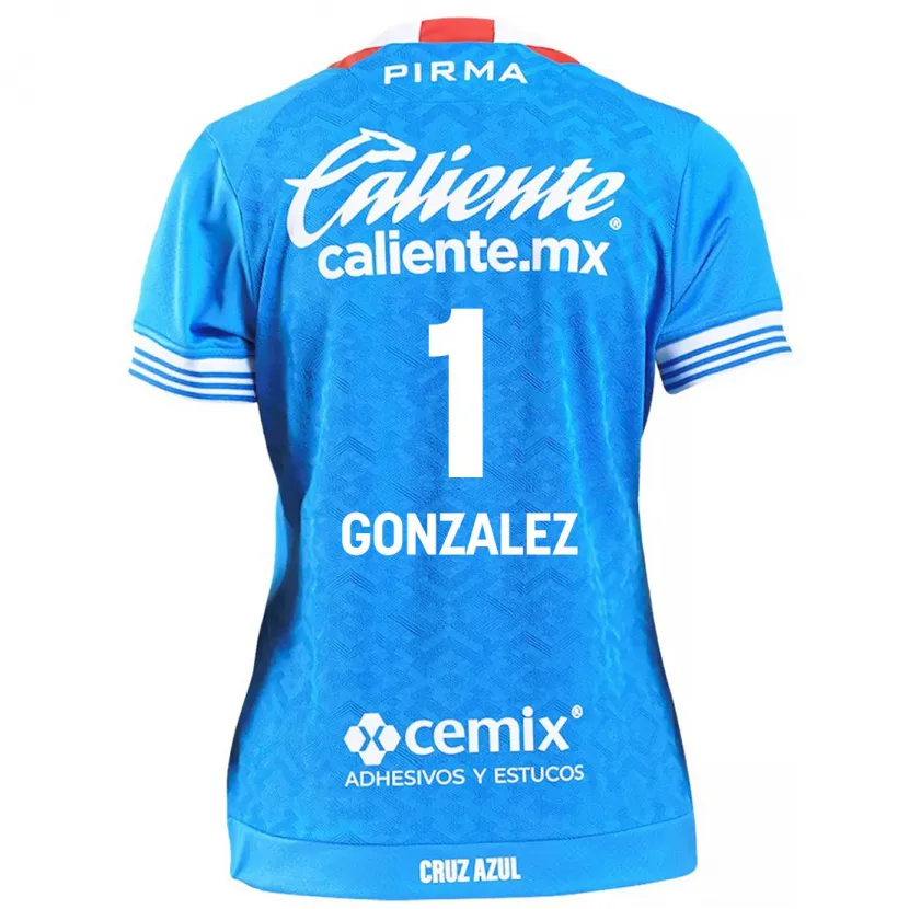 Danxen Enfant Maillot Itzayana Gonzalez #1 Bleu Ciel Tenues Domicile 2024/25 T-Shirt