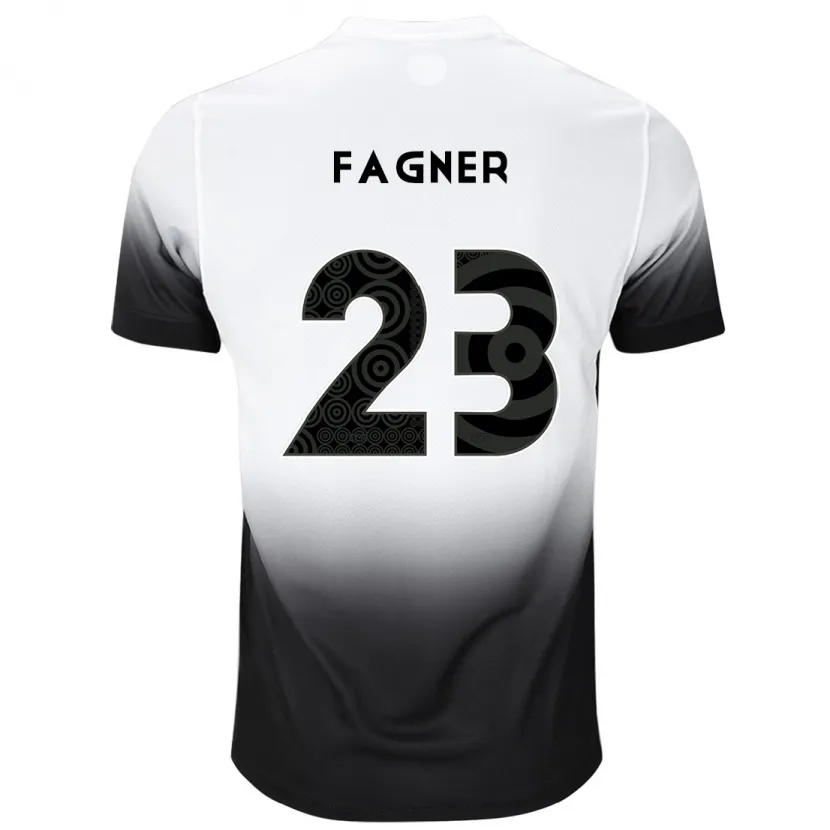 Danxen Enfant Maillot Fagner #23 Blanc Noir Tenues Domicile 2024/25 T-Shirt