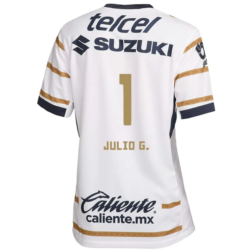 Danxen Enfant Maillot Julio González #1 Obsidienne Blanche Tenues Domicile 2024/25 T-Shirt