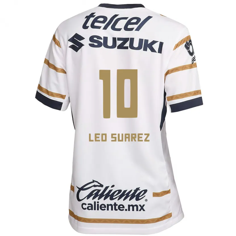 Danxen Enfant Maillot Leo Suárez #10 Obsidienne Blanche Tenues Domicile 2024/25 T-Shirt