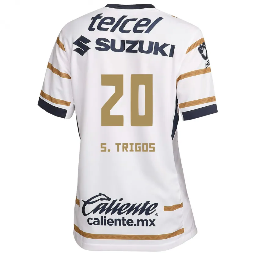 Danxen Enfant Maillot Santiago Trigos #20 Obsidienne Blanche Tenues Domicile 2024/25 T-Shirt