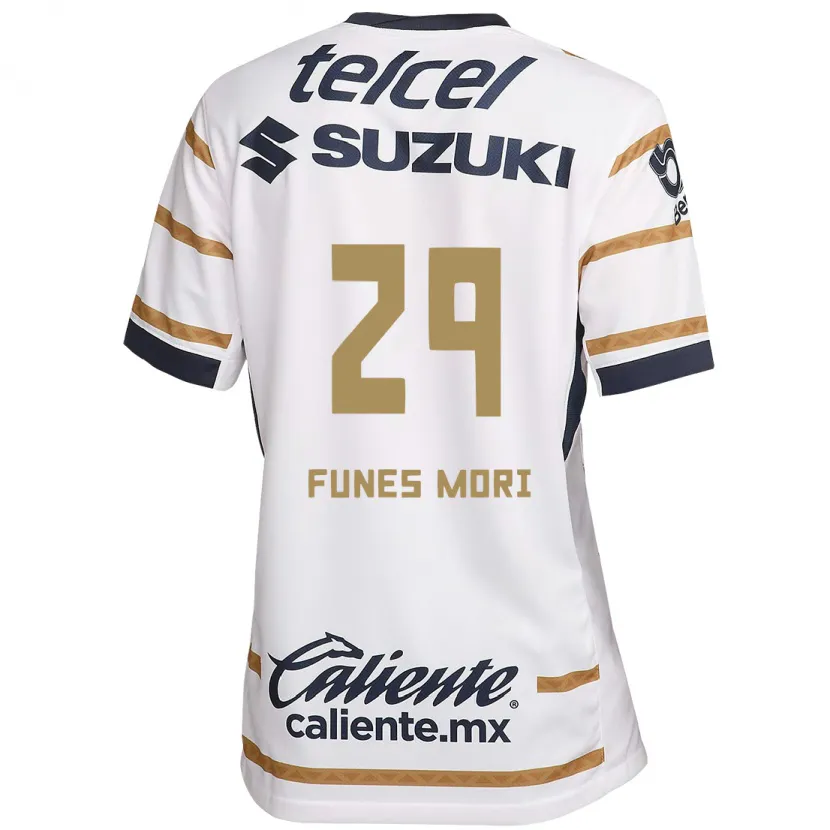 Danxen Enfant Maillot Rogelio Funes Mori #29 Obsidienne Blanche Tenues Domicile 2024/25 T-Shirt