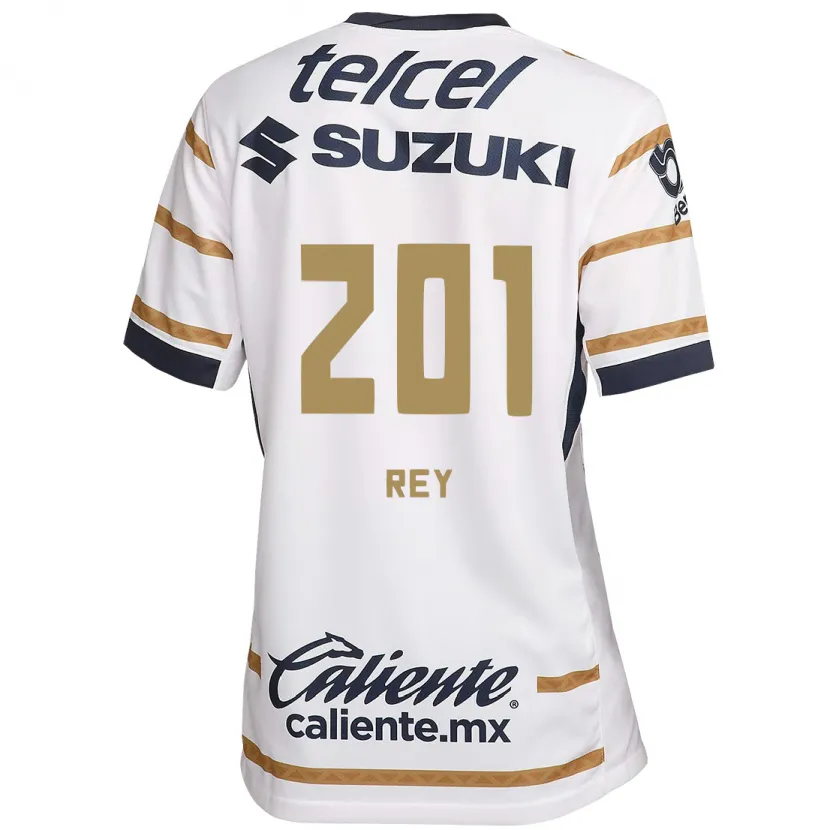 Danxen Enfant Maillot Santiago Rey #201 Obsidienne Blanche Tenues Domicile 2024/25 T-Shirt