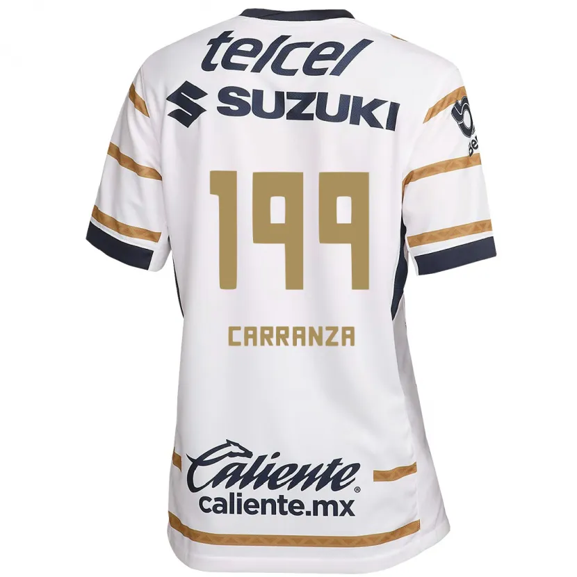 Danxen Enfant Maillot Kléber Carranza #199 Obsidienne Blanche Tenues Domicile 2024/25 T-Shirt