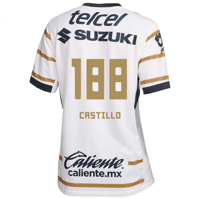 Danxen Enfant Maillot Christian Castillo #188 Obsidienne Blanche Tenues Domicile 2024/25 T-Shirt