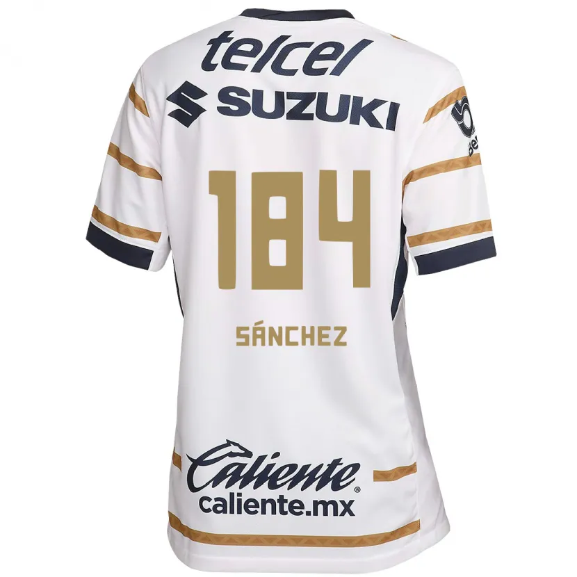 Danxen Enfant Maillot Manuel Sánchez #184 Obsidienne Blanche Tenues Domicile 2024/25 T-Shirt