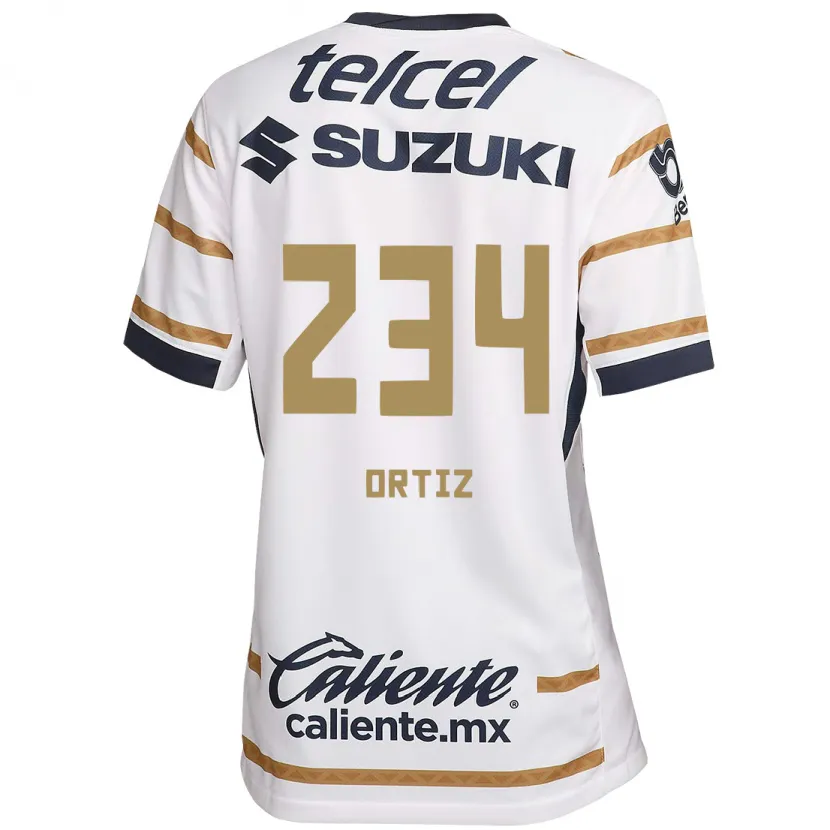 Danxen Enfant Maillot Jorge Ortiz #234 Obsidienne Blanche Tenues Domicile 2024/25 T-Shirt