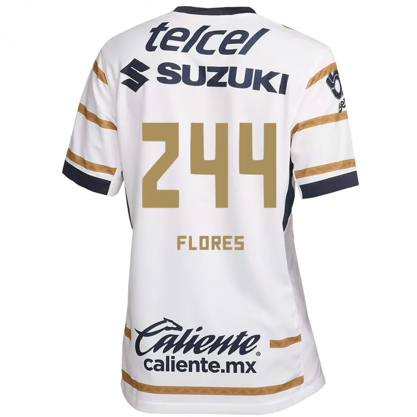 Danxen Enfant Maillot Jonathan Flores #244 Obsidienne Blanche Tenues Domicile 2024/25 T-Shirt