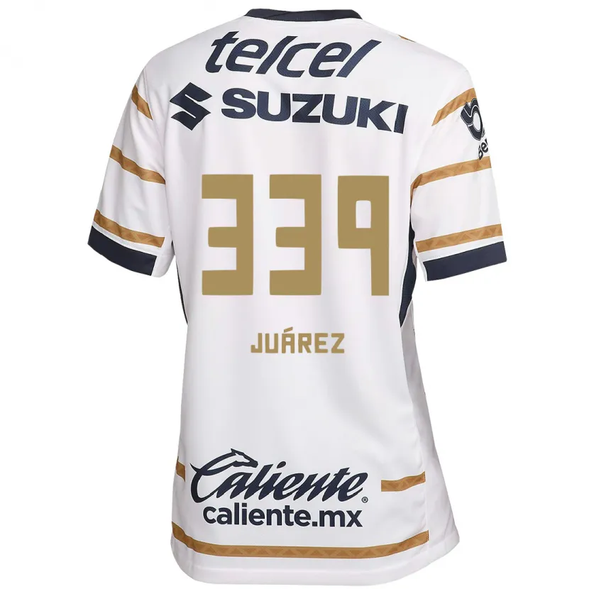 Danxen Enfant Maillot Jonathan Juárez #339 Obsidienne Blanche Tenues Domicile 2024/25 T-Shirt