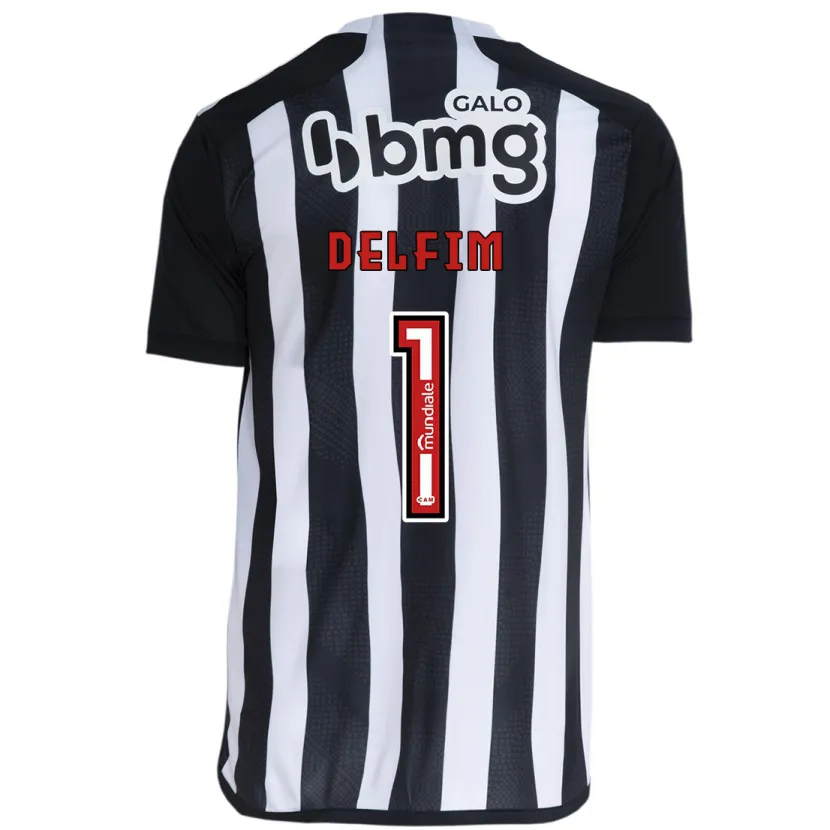 Danxen Enfant Maillot Gabriel Delfim #1 Blanc Noir Tenues Domicile 2024/25 T-Shirt