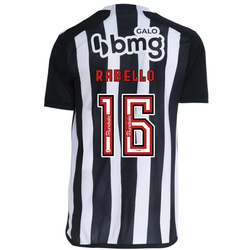 Danxen Enfant Maillot Igor Rabello #16 Blanc Noir Tenues Domicile 2024/25 T-Shirt