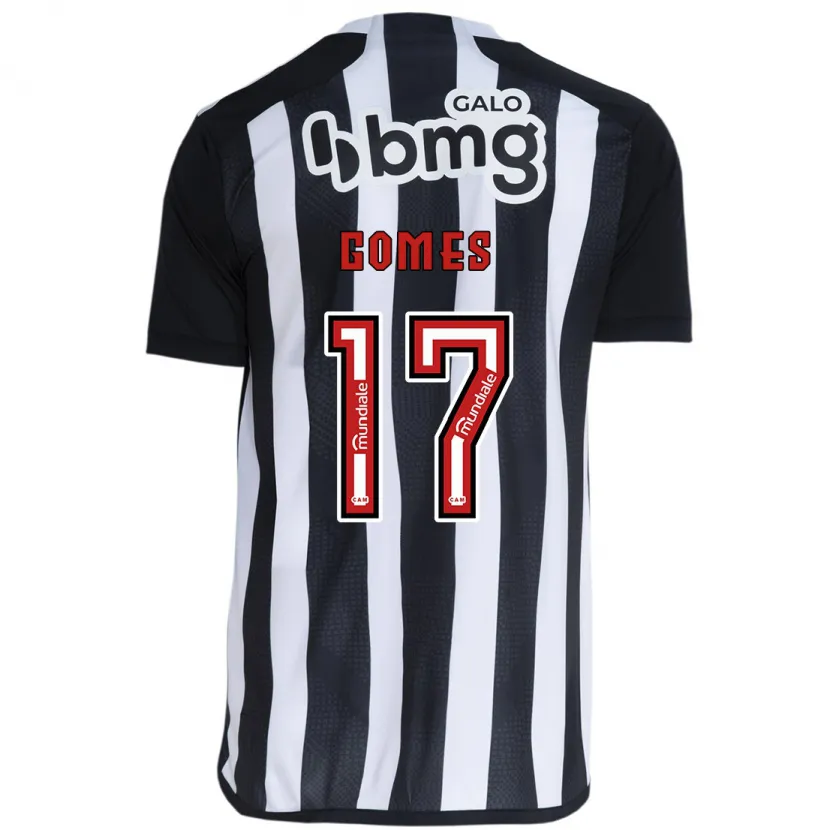 Danxen Enfant Maillot Igor Gomes #17 Blanc Noir Tenues Domicile 2024/25 T-Shirt