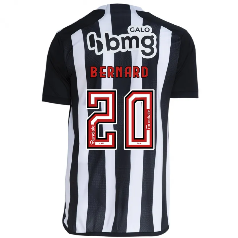 Danxen Enfant Maillot Bernard #20 Blanc Noir Tenues Domicile 2024/25 T-Shirt