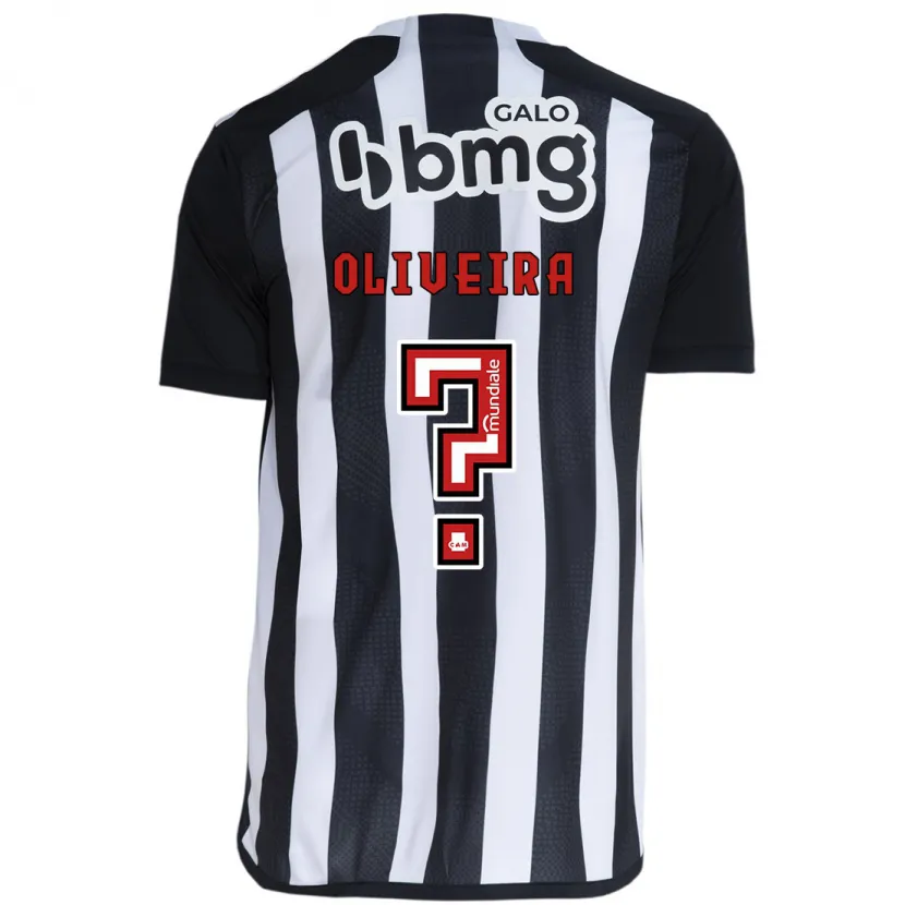 Danxen Enfant Maillot Pedro Oliveira #0 Blanc Noir Tenues Domicile 2024/25 T-Shirt