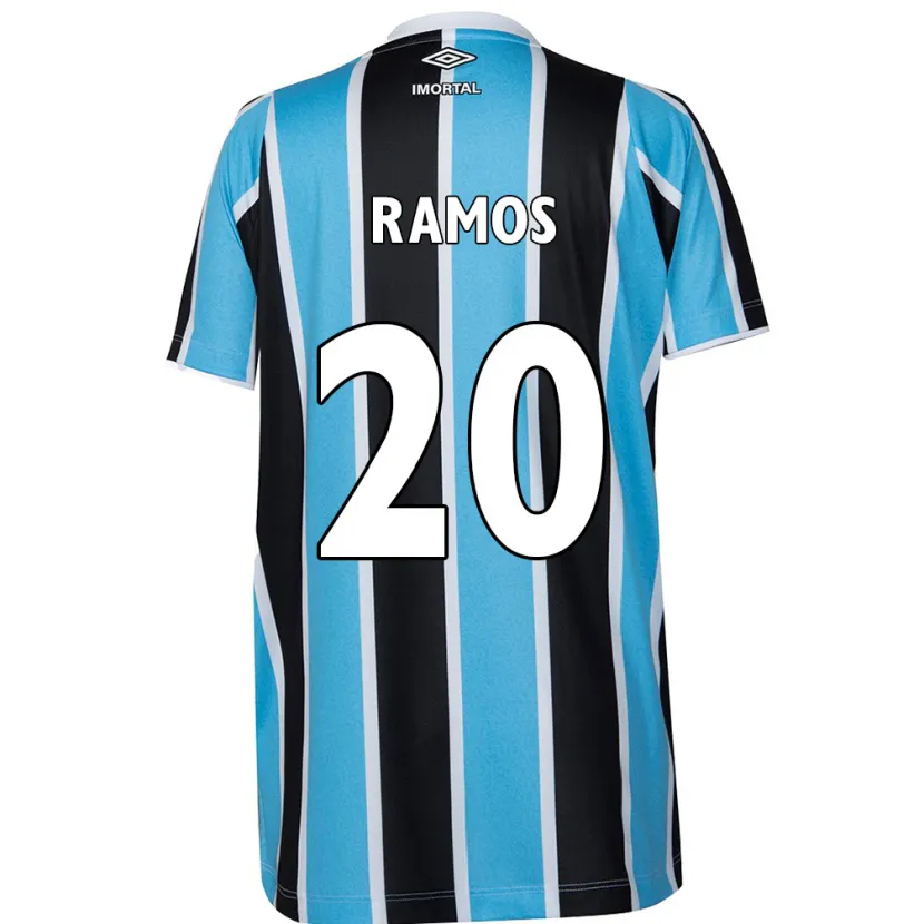 Danxen Enfant Maillot Mónica Ramos #20 Bleu Noir Blanc Tenues Domicile 2024/25 T-Shirt