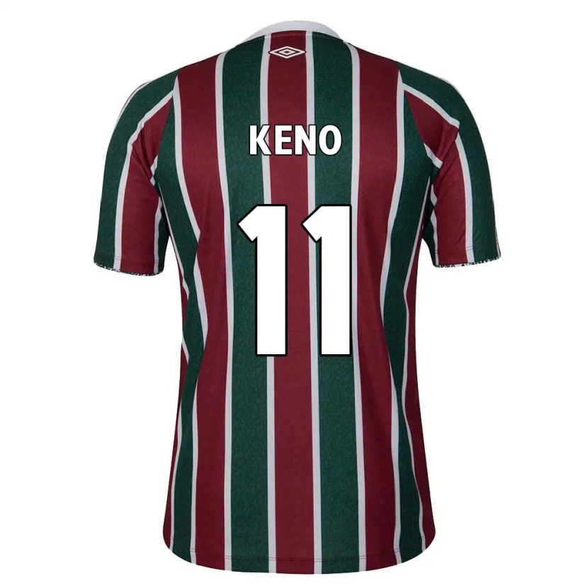 Danxen Enfant Maillot Keno #11 Vert Marron Blanc Tenues Domicile 2024/25 T-Shirt