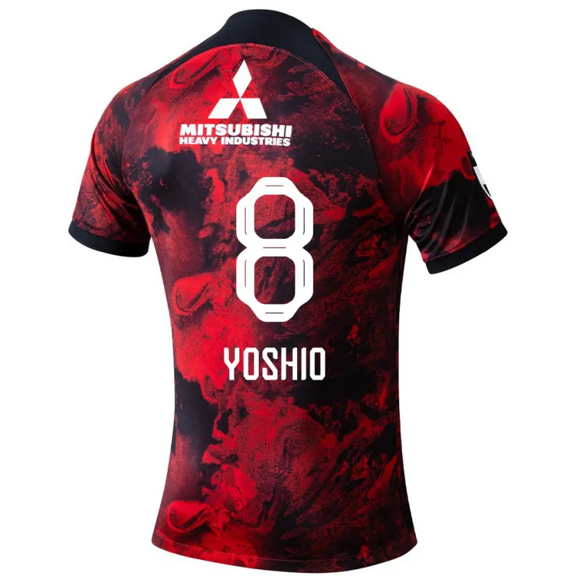 Danxen Enfant Maillot Yoshio Koizumi #8 Rouge Noir Tenues Domicile 2024/25 T-Shirt