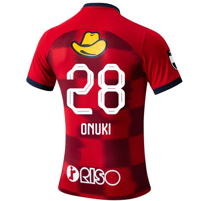 Danxen Enfant Maillot Rui Onuki #28 Rouge Bleu Blanc Tenues Domicile 2024/25 T-Shirt