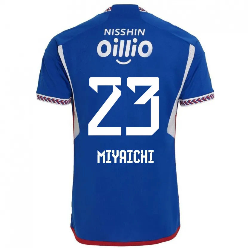 Danxen Enfant Maillot Ryo Miyaichi #23 Bleu Blanc Rouge Tenues Domicile 2024/25 T-Shirt