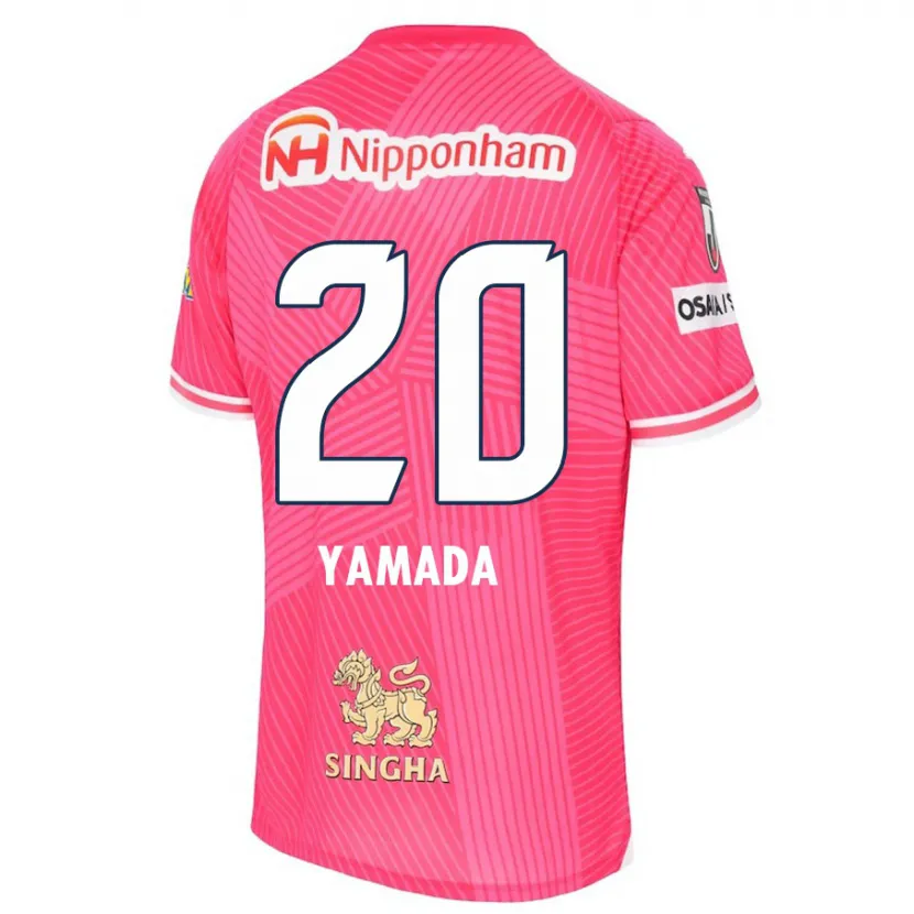 Danxen Enfant Maillot Kotaro Yamada #20 Rose Blanc Tenues Domicile 2024/25 T-Shirt