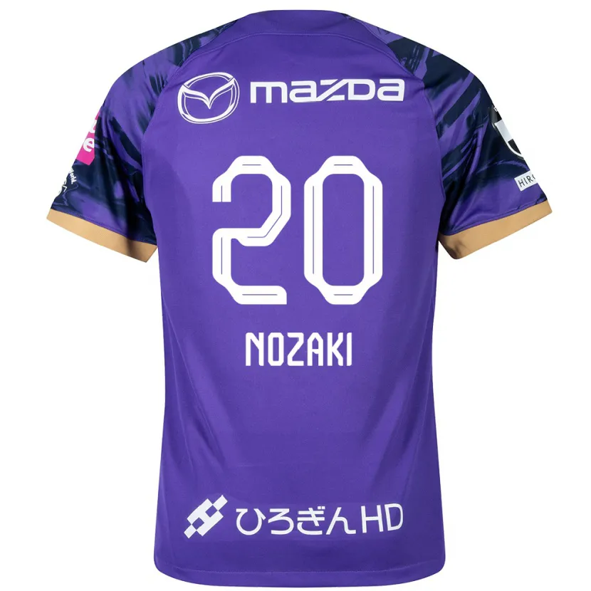 Danxen Enfant Maillot Kota Nozaki #20 Blanc Violet Tenues Domicile 2024/25 T-Shirt